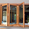 Interior Partition Design Glass Insert Aluminum Clad Wood Bifold Window Supplier