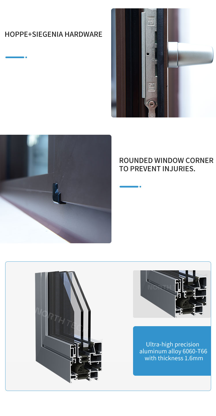 tilt and turn aluminum casement window (7)