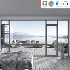 Northtech customized thermal insulation energy-saving broken bridge aluminum panoramic window