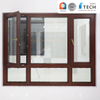Dizajni i dritareve me anim dhe kthesë të veshur me dru premium prej alumini Eksploroni dizajnet e dritareve prej druri