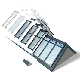 Aluminum Skylights Top Hung Window Luxury Rainproof Side Hung Window