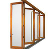 Луксузни дизајн Висококвалитетна једнострука двострука спољна сигурност алуминијумом обложена дрвена двослојна врата Цена