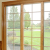 Customized Design Heat Insulation Pine Aluminium Clad Wood Fixed Windows with Security Screens