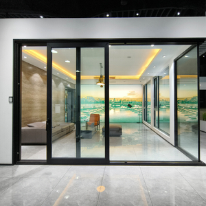 Porte scorrevoli e sollevabili con telaio in alluminio utilizzate per l'edilizia residenziale moderna