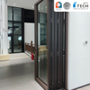 Northtech Niestandardowe, opływowe aluminiowe drzwi harmonijkowe z izolacją cieplną