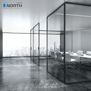 Porta scorrevole isolata Northtech personalizzata in lega di alluminio con telaio estremamente stretto