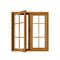 Aluminum Clad Wood Casement Window With Double Glass For Home