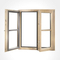 Aluminum Clad Wood Casement Window With Double Glass For Home