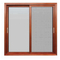 High quality Aluminum Clad Wood Sliding Window With Security Screen