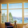 Customized Design Heat Insulation Pine Aluminium Clad Wood Fixed Windows with Security Screens