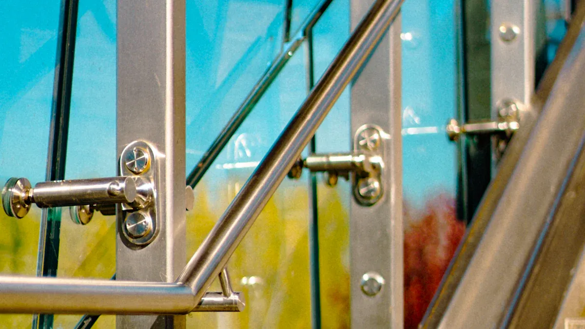 Mixed Materials and Custom Glass Railing Design