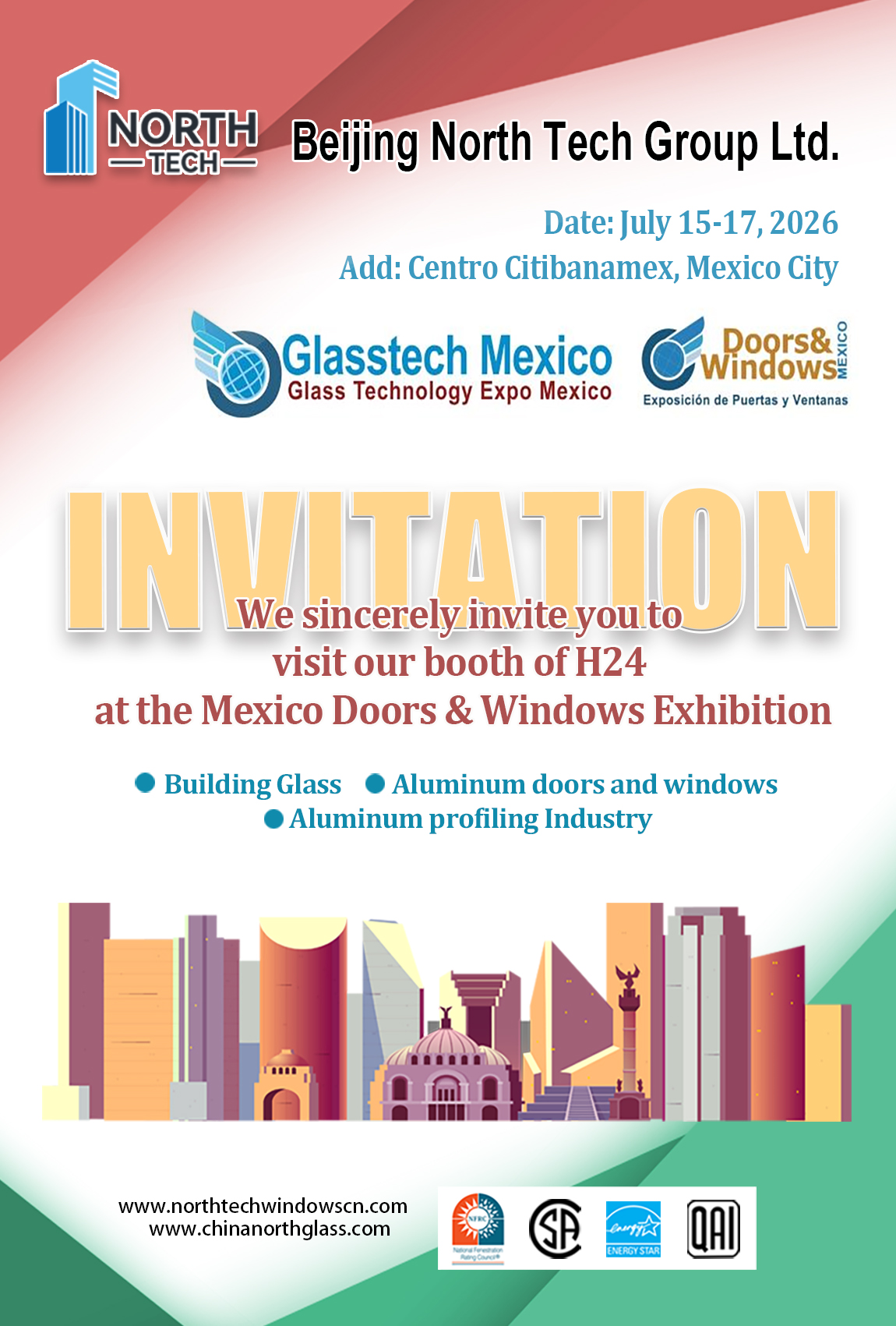 North Tech will participate in GLASSTECH MEXICO 2026