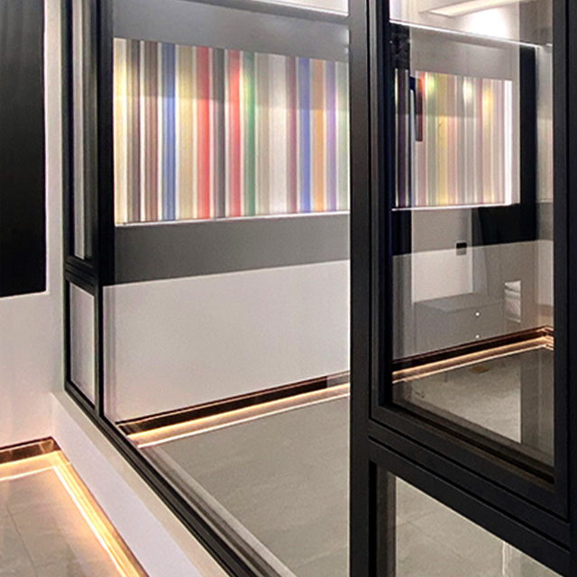 Commercial aluminum casement window installation detail